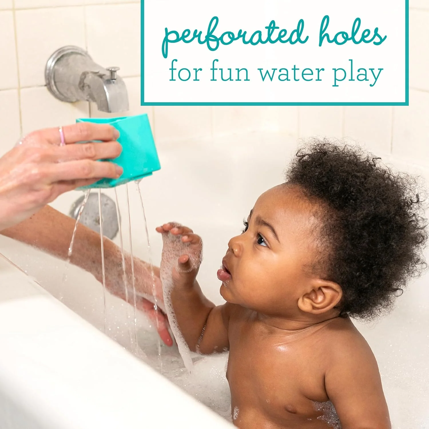 Silicone Stacking Stars, 5-Piece Bath & Learning Toy, Soft Silicone, Durable, Easy-to-Grip, Counting, Nesting & Water Play for Babies & Toddlers